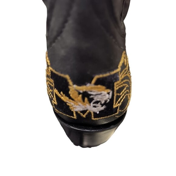 Women’s Mizzou Tiger Embroidered Distressed Gameday Cowgirl Boots, NWT Size 6.5 - Picture 8 of 11